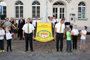 Lampionumzug und hissen der Festfahne 2018